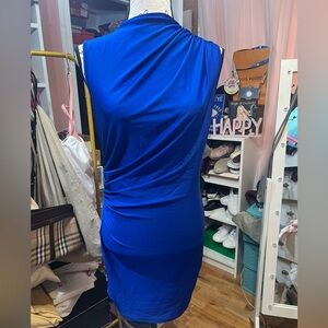 SHEIN Royal Blue Backless Dress